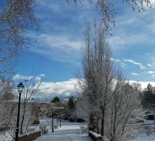 Gárgoles de Abajo nevado en enero de 2021