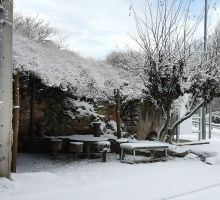 Gárgoles de Abajo nevado en enero de 2021