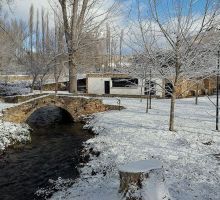 Gárgoles de Abajo nevado en enero de 2021