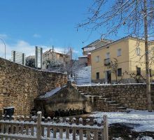 Gárgoles de Abajo nevado en enero de 2021