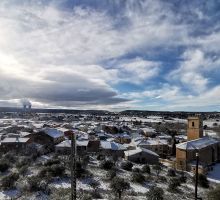 Gárgoles de Abajo nevado en enero de 2021