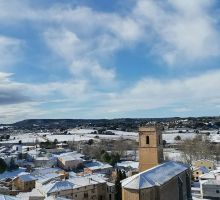 Gárgoles de Abajo nevado en enero de 2021